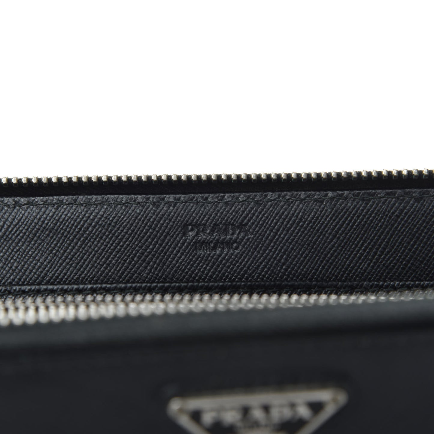 Saffiano Zip Around Wallet Black