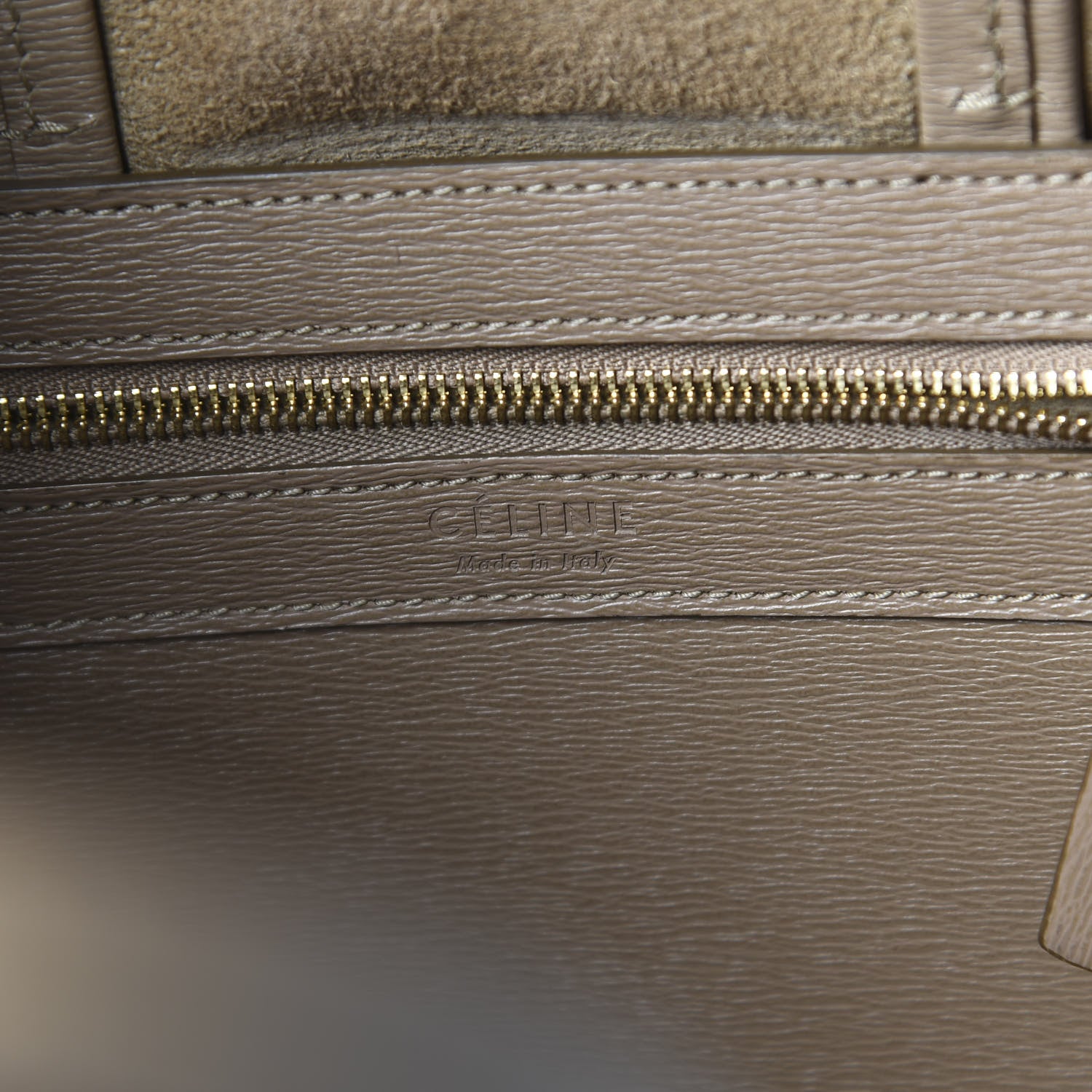 Celine Liege Calfskin Small Vertical Cabas Taupe 8 of 9