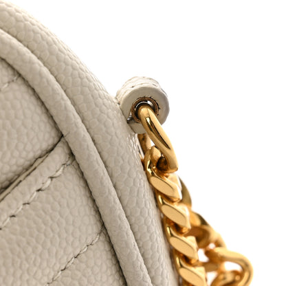 Saint Laurent Grain De Poudre Matelasse Monogram Mini Lou Camera Bag Crema Soft 12 of 12