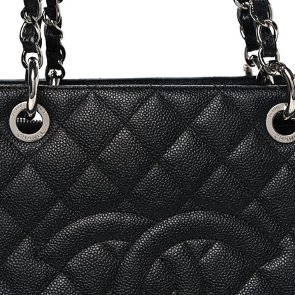 Chanel Caviar Quilted Grand Shopping Tote GST Black 8 of 11
