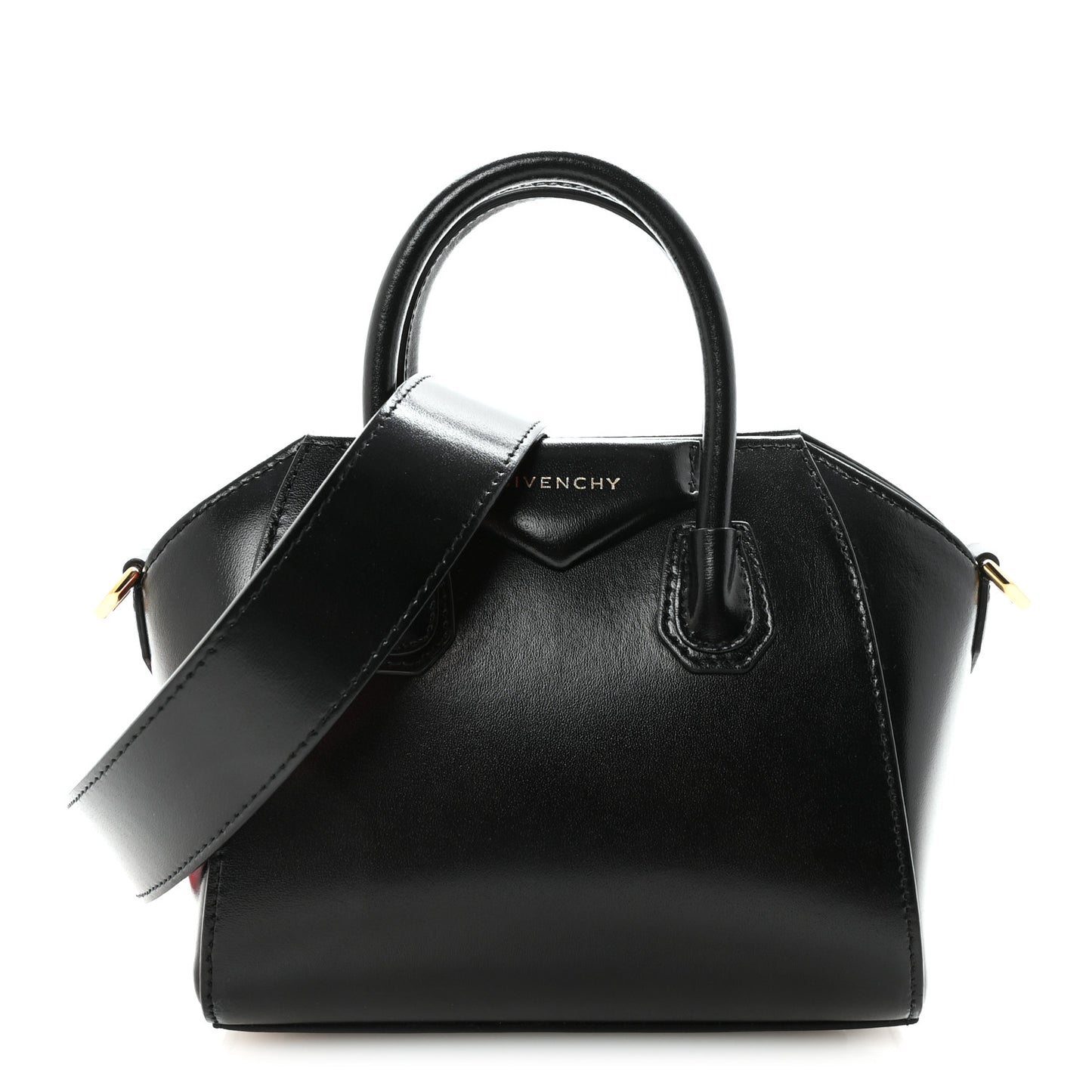 Box Calfskin Toy Antigona Black Red