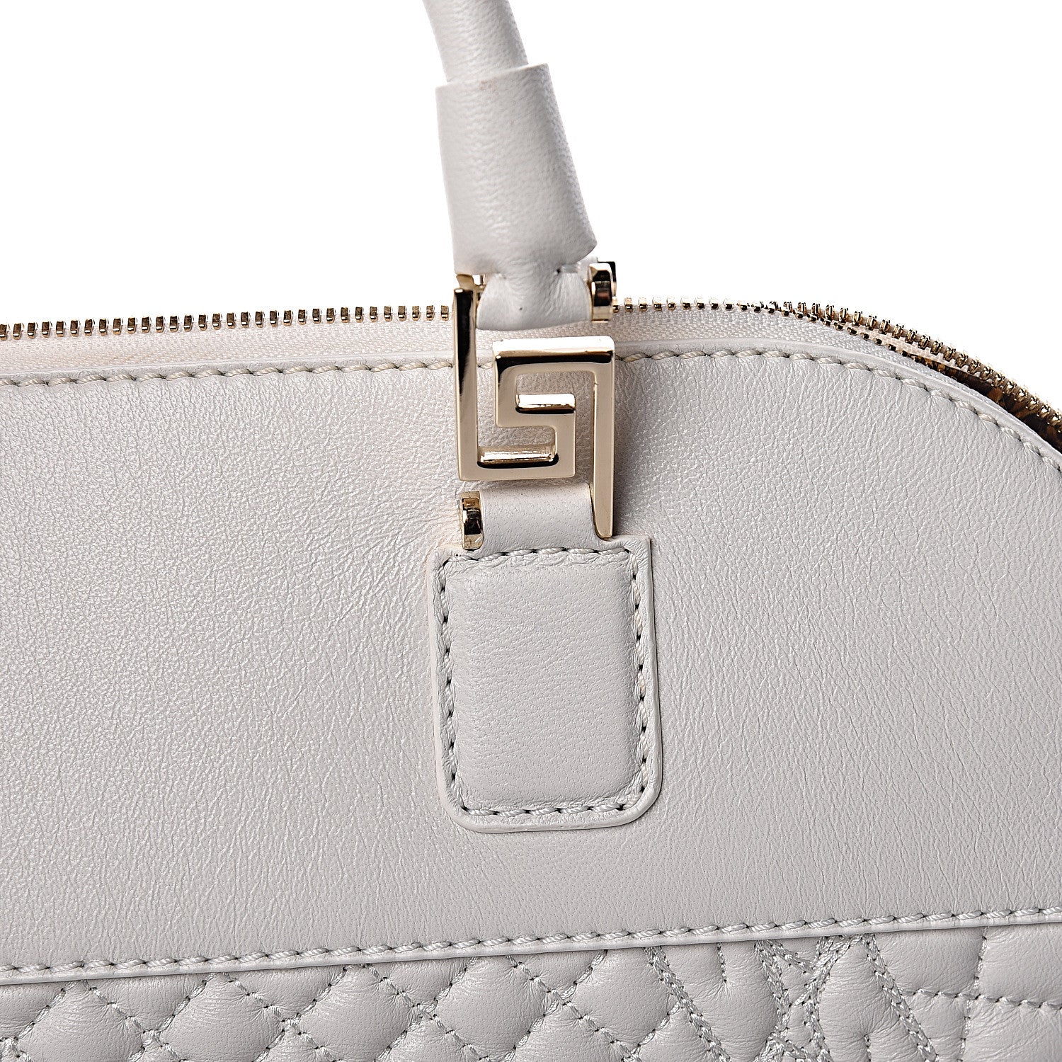 Versace Barocco Quilted Nappa Altea Vanitas Lady Athena White 13 of 19