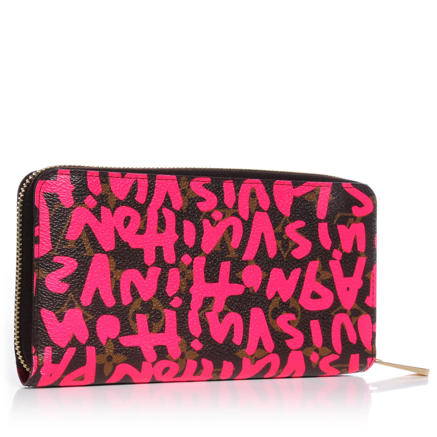Louis Vuitton Monogram Graffiti Zippy Wallet Fuchsia 3 of 7