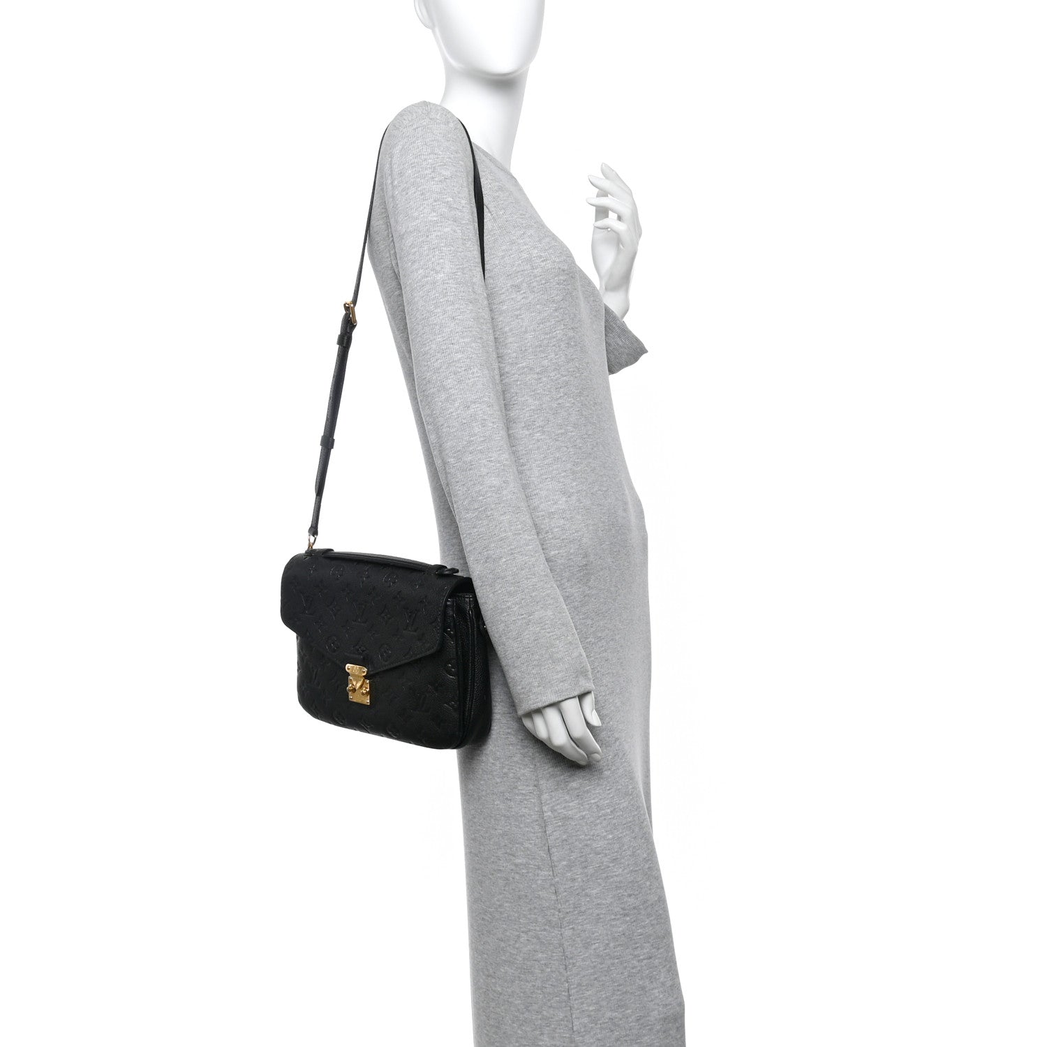 Louis Vuitton Empreinte Pochette Metis Black 2 of 13