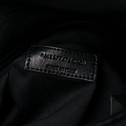 Saint Laurent Lambskin Quilted Medium Loulou Puffer Monogram Chain Satchel Black 7 of 16