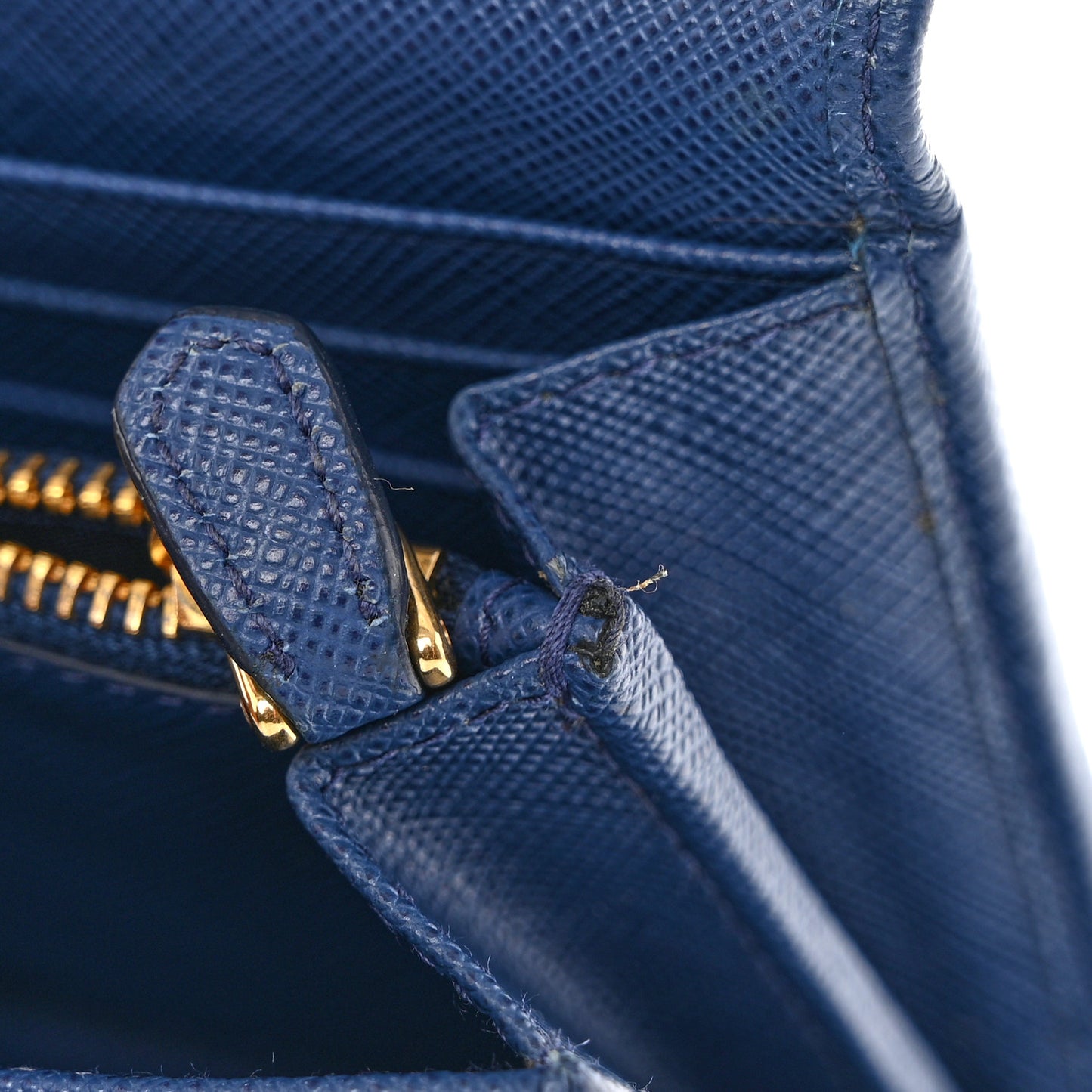 Saffiano Metal Continental Flap Wallet Bleuette