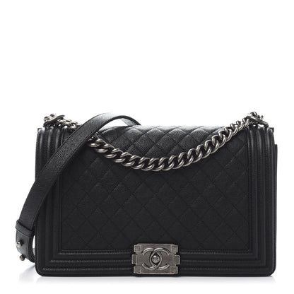 Chanel Caviar Quilted New Medium Boy Flap Black 1 of 12