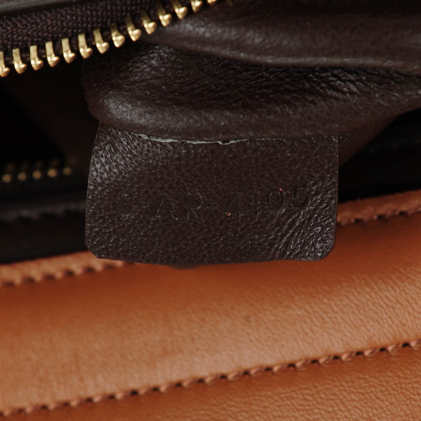 Satin Baby Grained Calfskin Medium Tri-Color Trapeze Tan