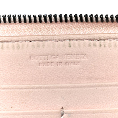 Bottega Veneta Nappa Intrecciato Zip Around Wallet Petal Pink 10 of 36