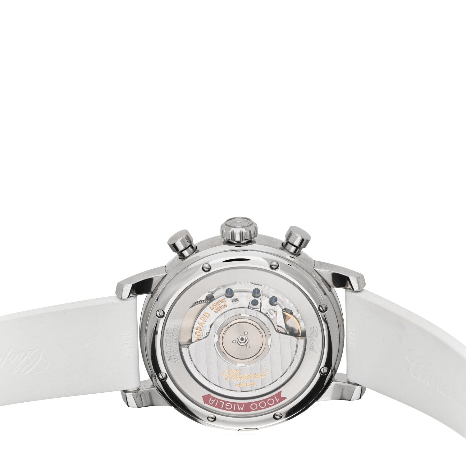 Chopard Stainless Steel Rubber Diamond Bezel Black Mother of Pearl 39mm Mille Miglia Race Edition Chronograph Automatic Watch 4 of 6