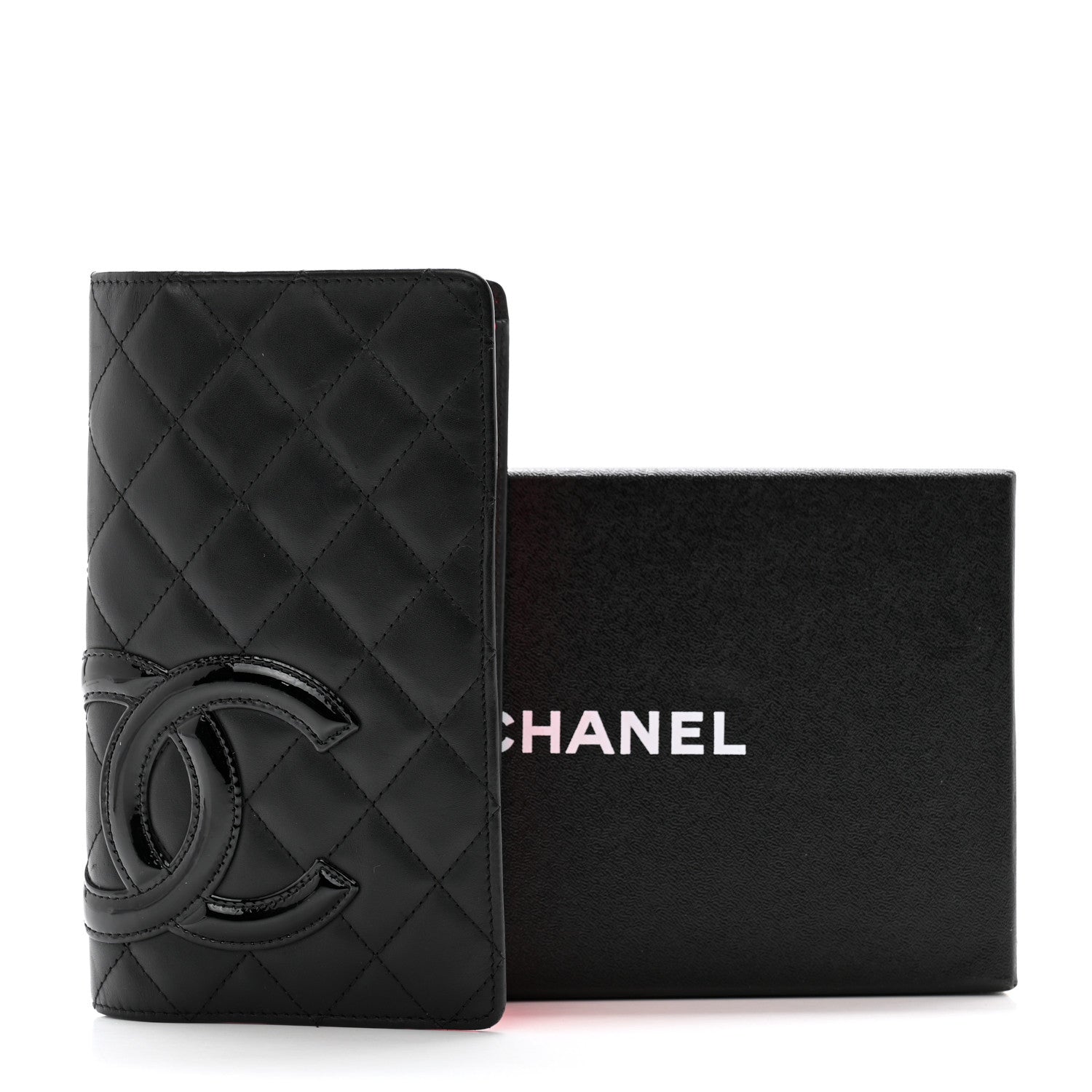 Chanel Calfskin Quilted Cambon Yen Wallet Black 11 of 11