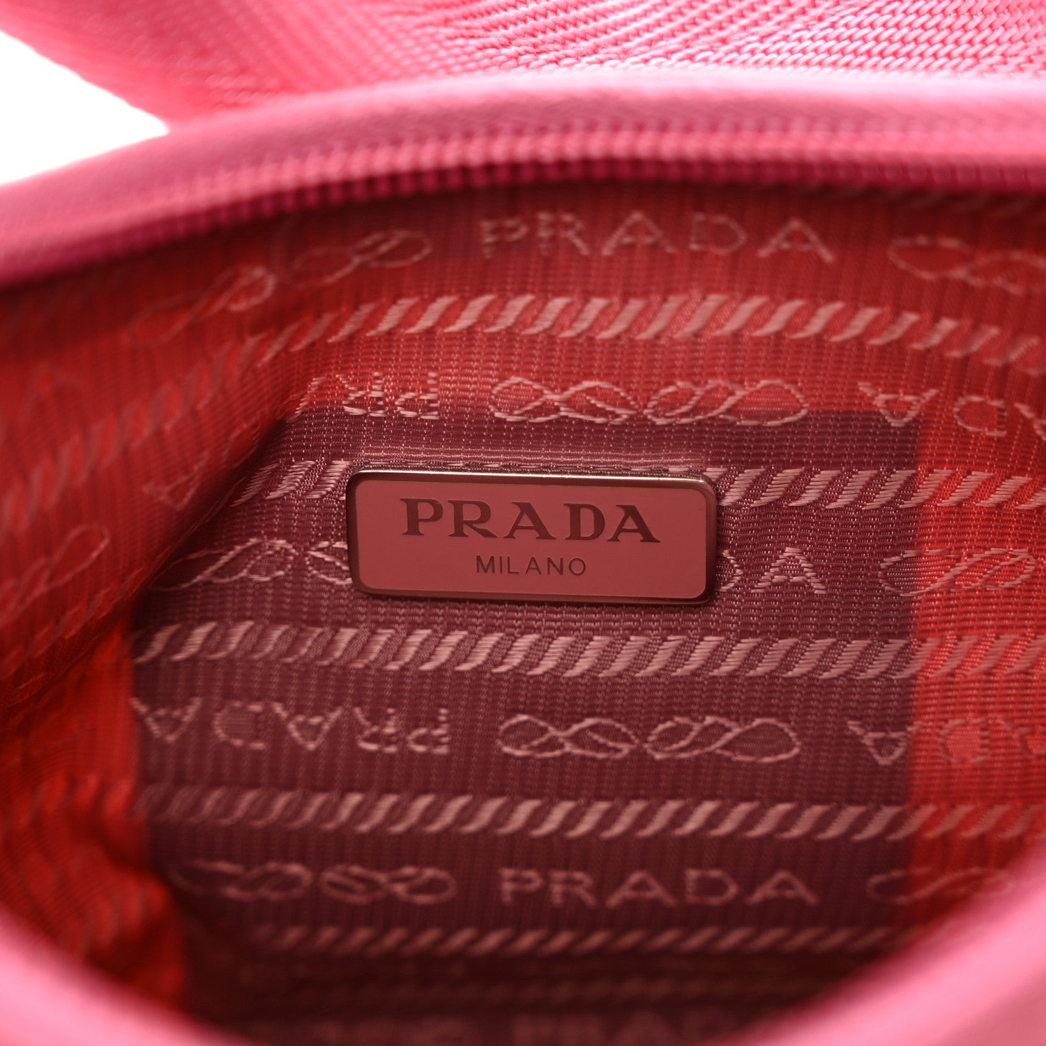 Prada Tessuto Nylon Mini Re-Edition 2000 Bag Begonia 7 of 9