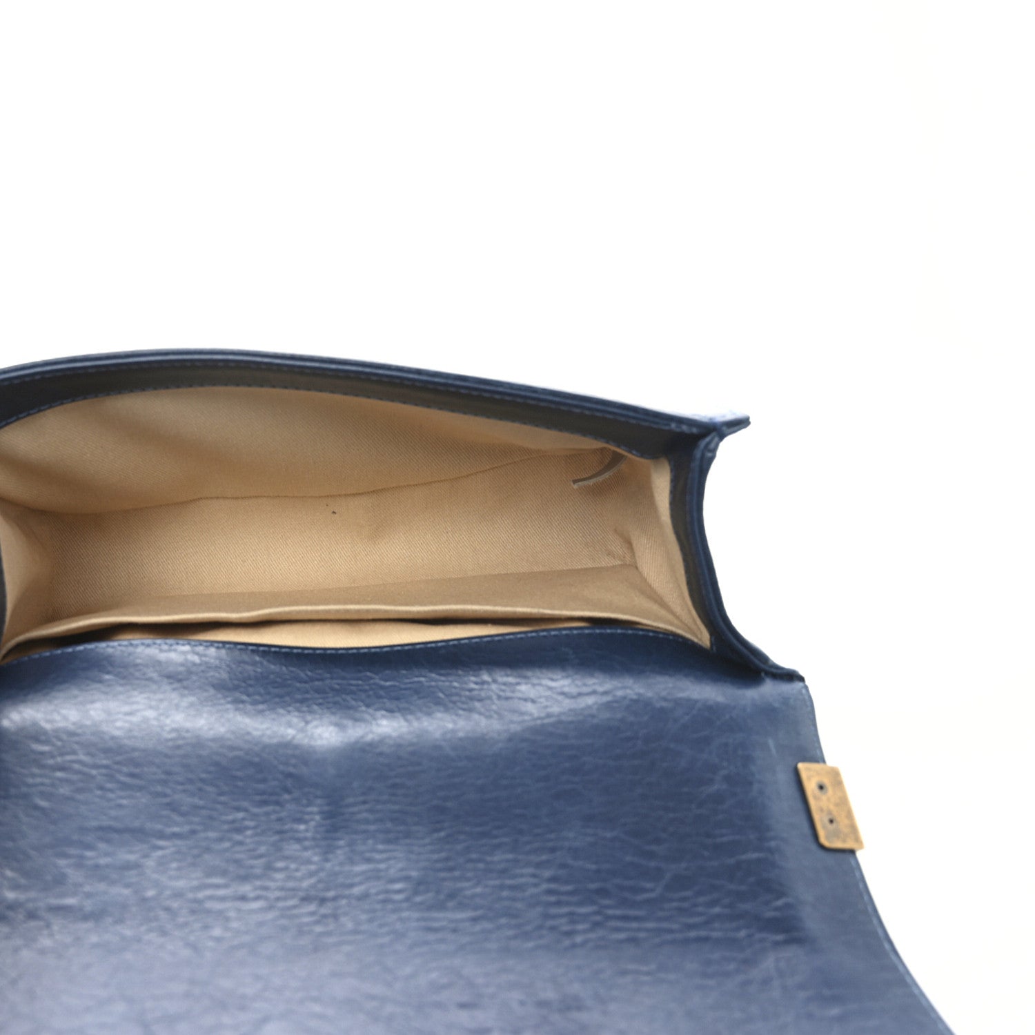 Chanel Glazed Calfskin Quilted Medium Boy Flap Blue 5 of 10