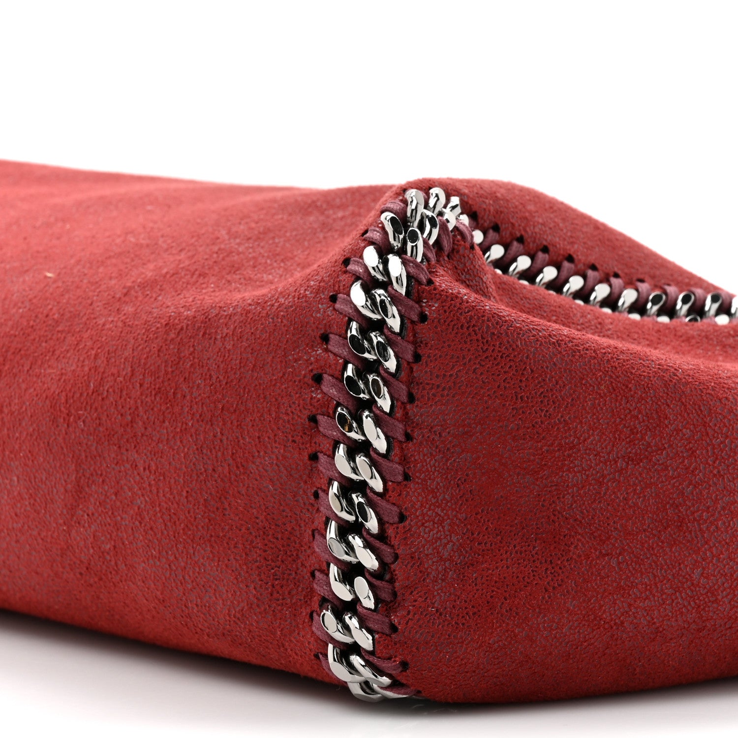 Stella McCartney Shaggy Deer Falabella Reversible Tote Red Navy 14 of 16