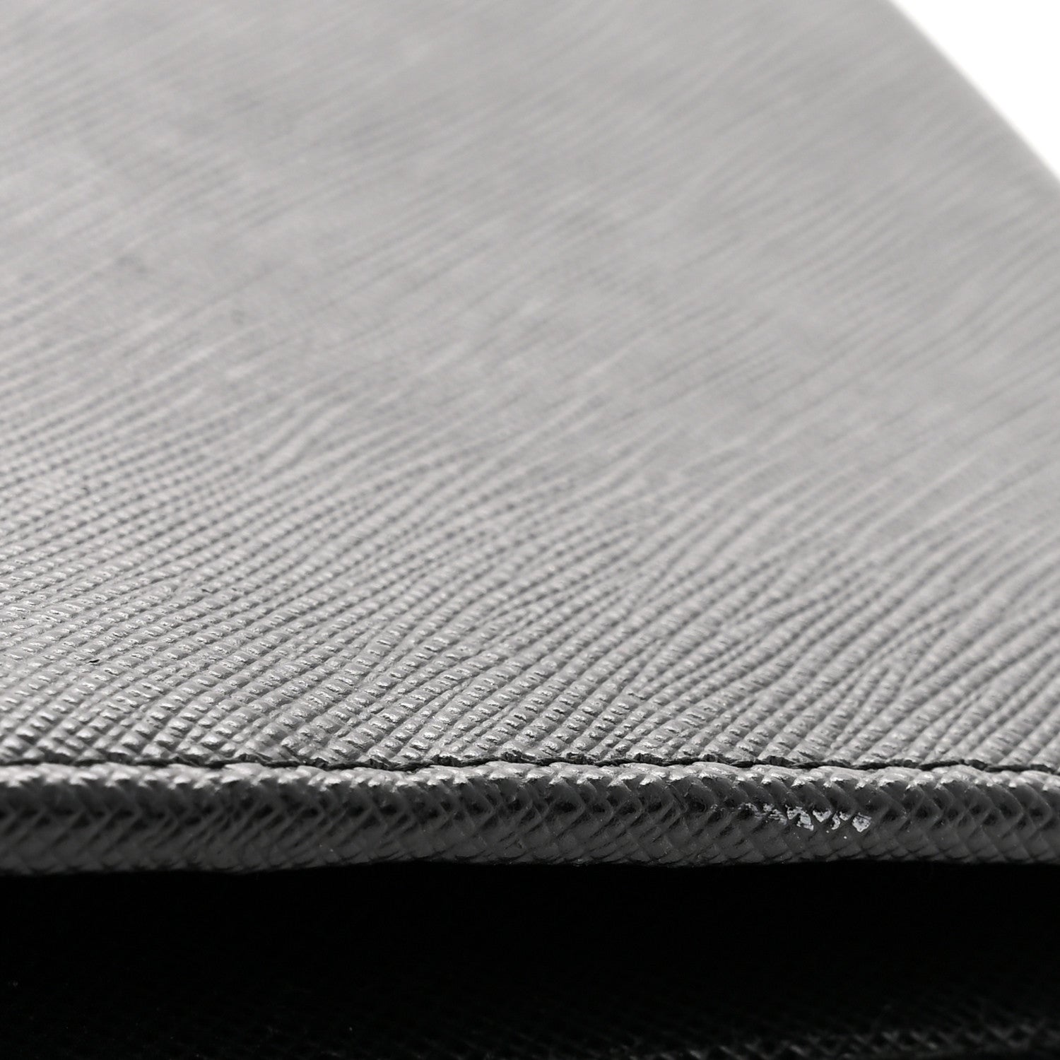 Prada Saffiano Metal Oro Chain Wallet Black 11 of 11