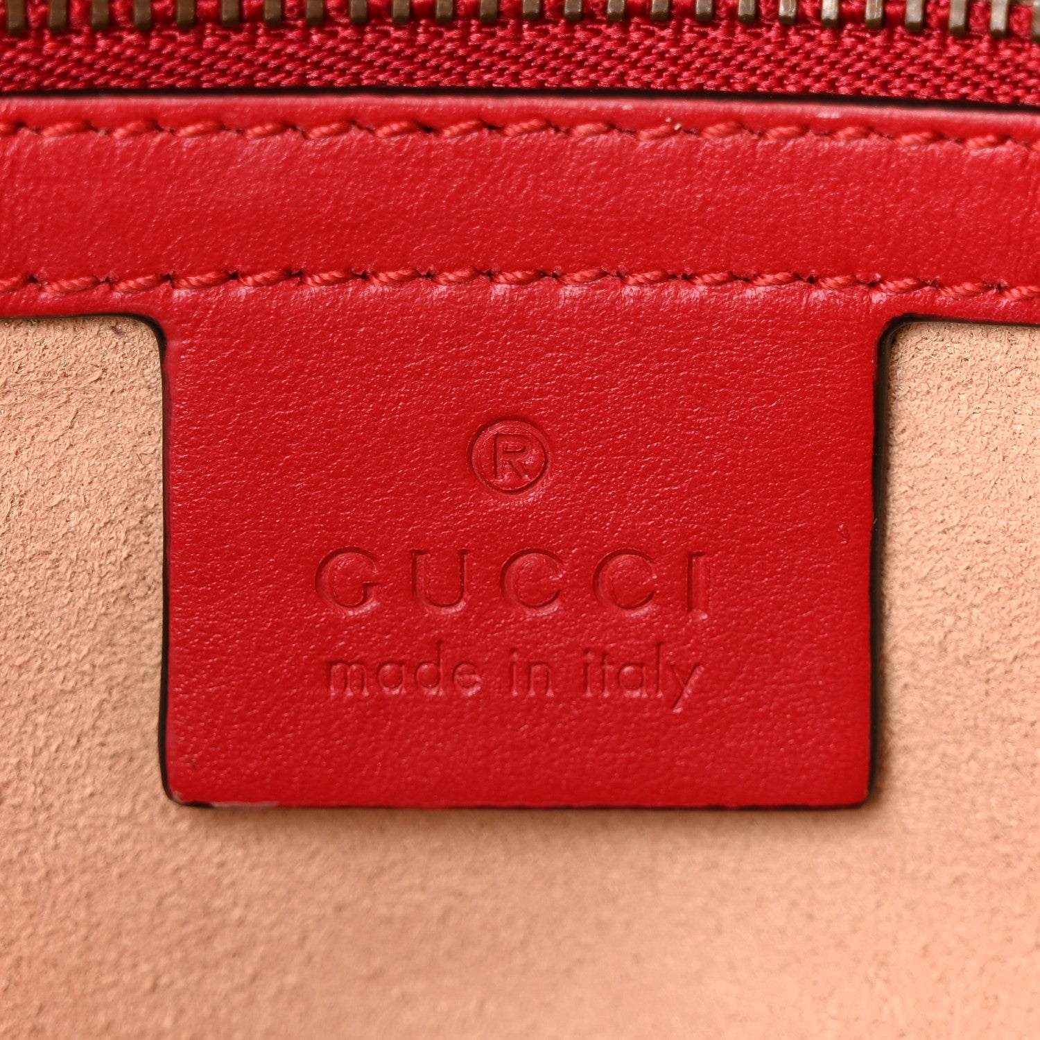 Gucci Calfskin Matelasse Small GG Marmont Shoulder Bag Hibiscus Red 6 of 10
