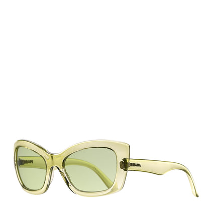 Prada Cat Eye Sunglasses SPR 19M Transparent Green 1 of 6