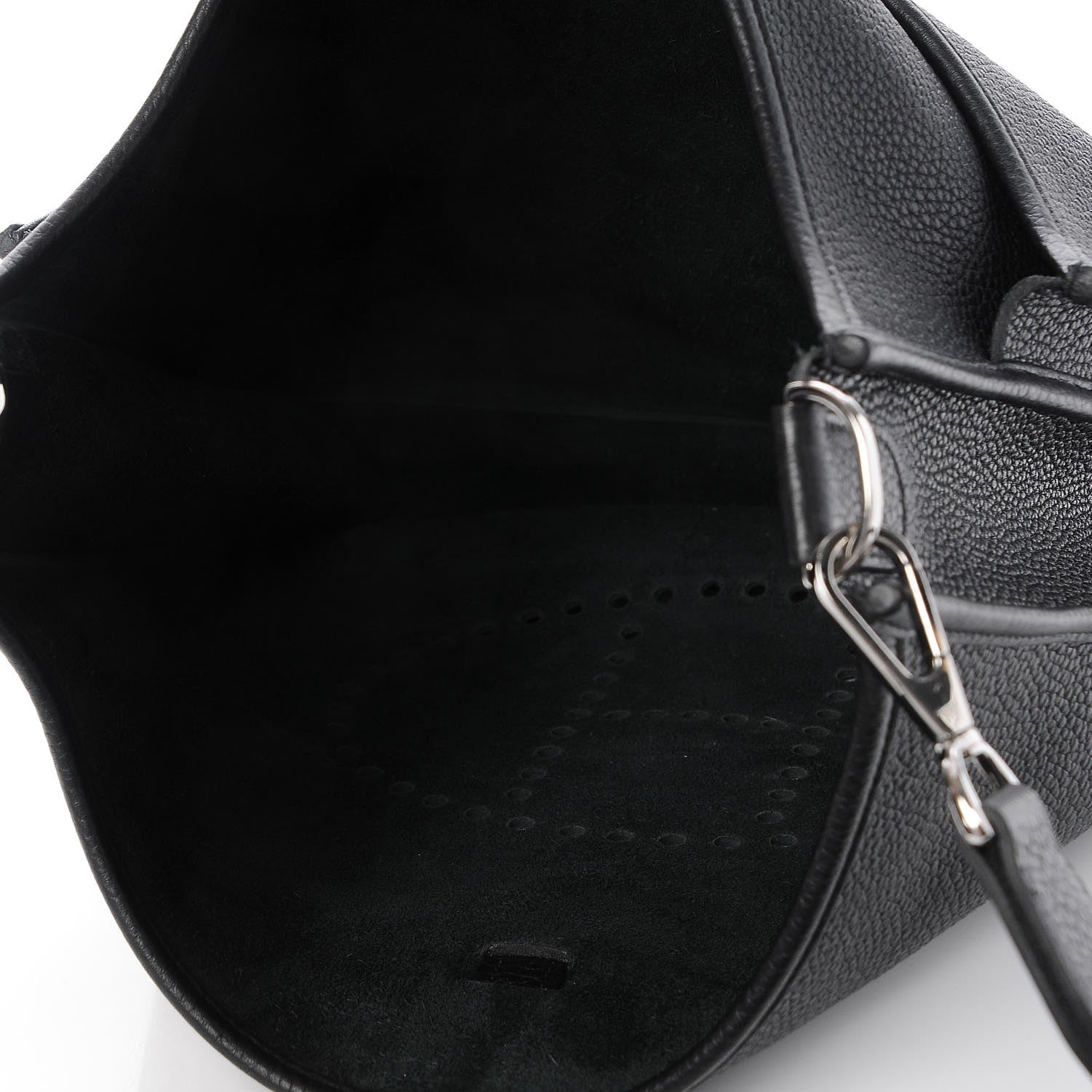 Hermes Taurillon Clemence Evelyne III GM Black 7 of 8