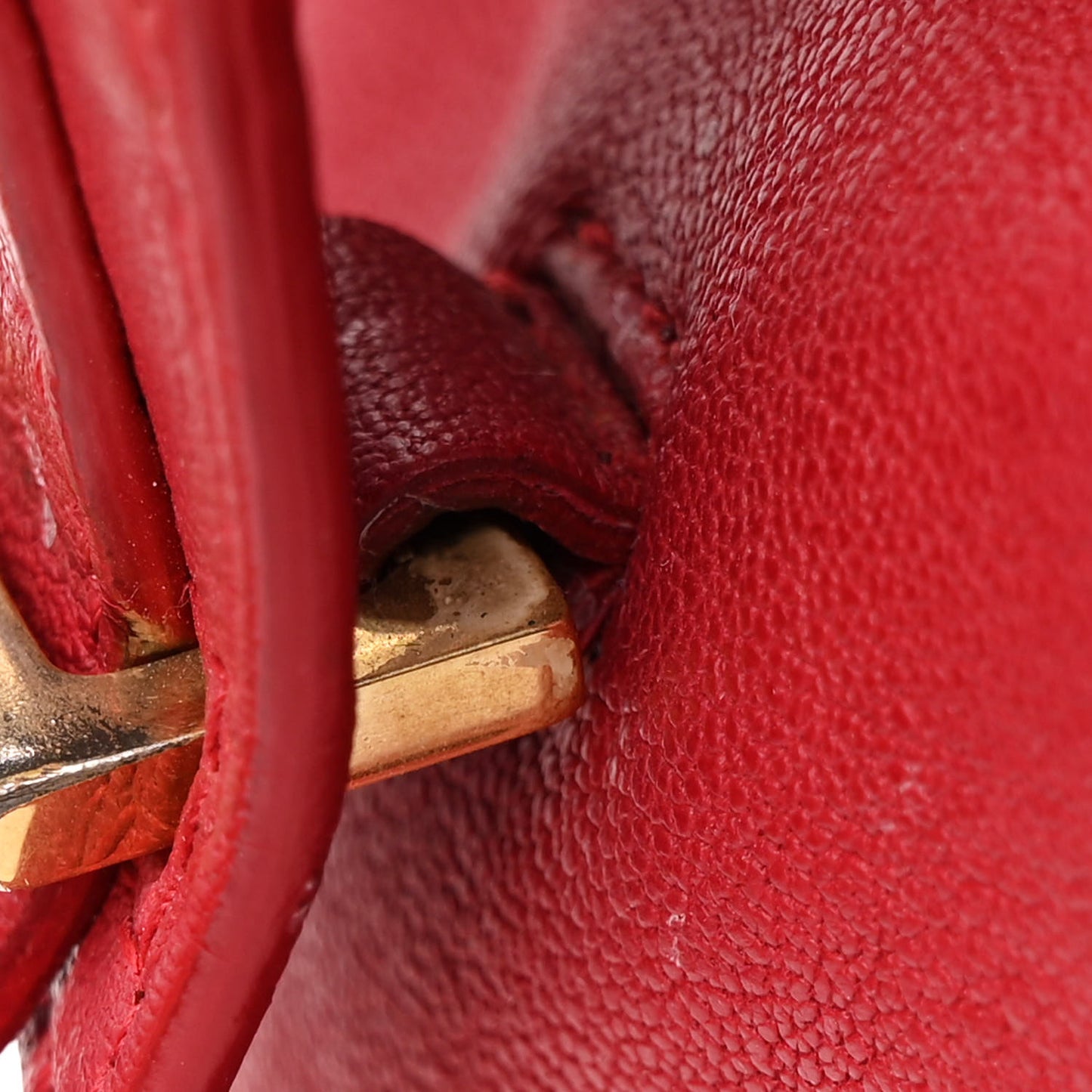 Sheepskin Small Cabas ChYc Rouge Orient