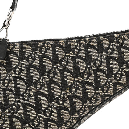 Christian Dior Monogram Mini Saddle Pochette Black 8 of 13