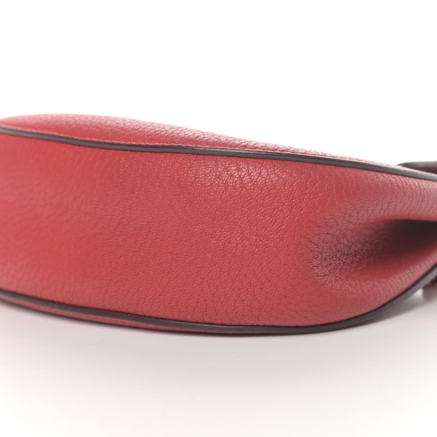 Grained Lambskin Mini Drew Shoulder Bag Intense Red