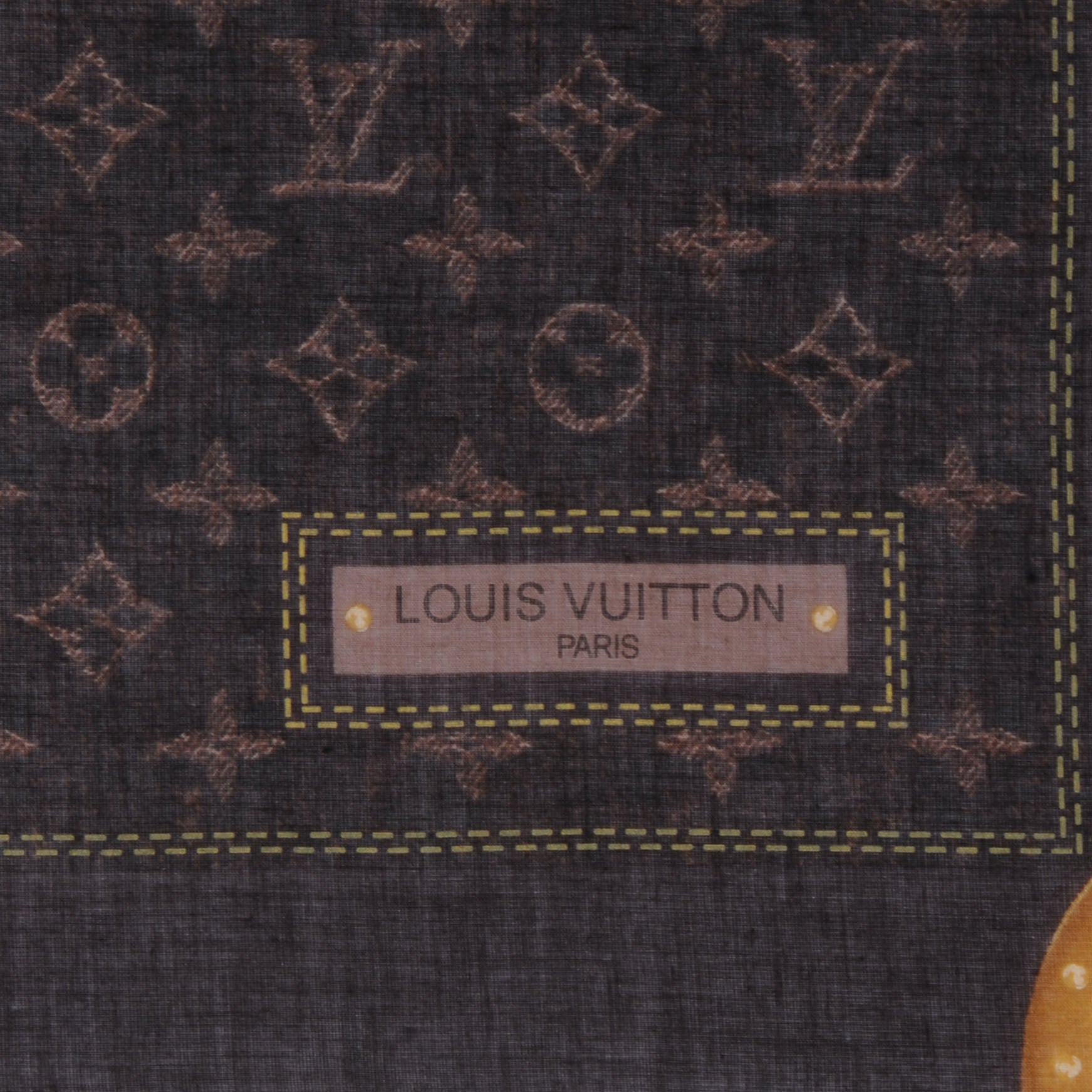 Louis Vuitton Cotton Denim Scarf Monogram Ebene 3 of 3