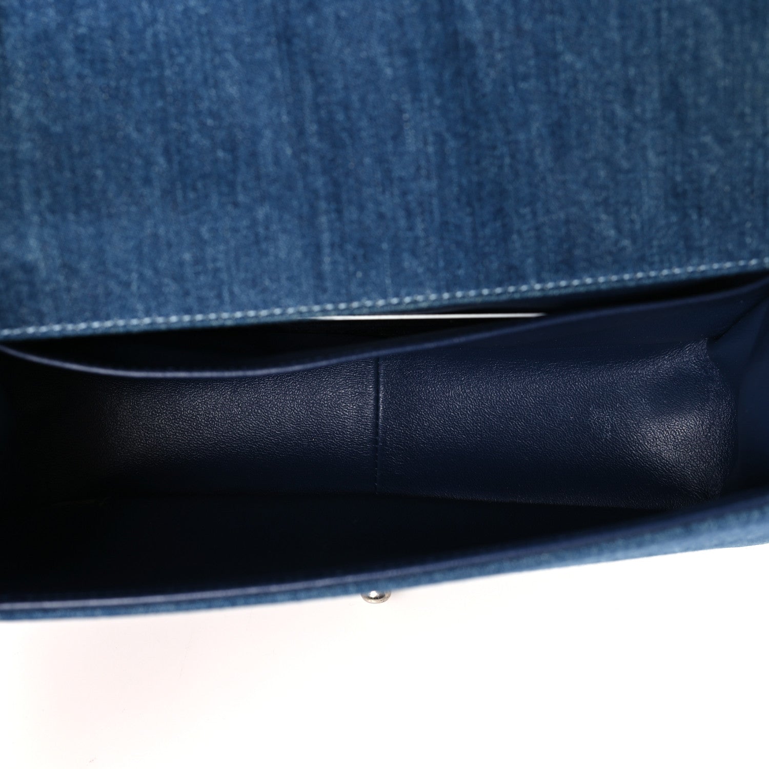 Chanel Tweed Denim Medium Boy Flap Blue 5 of 9