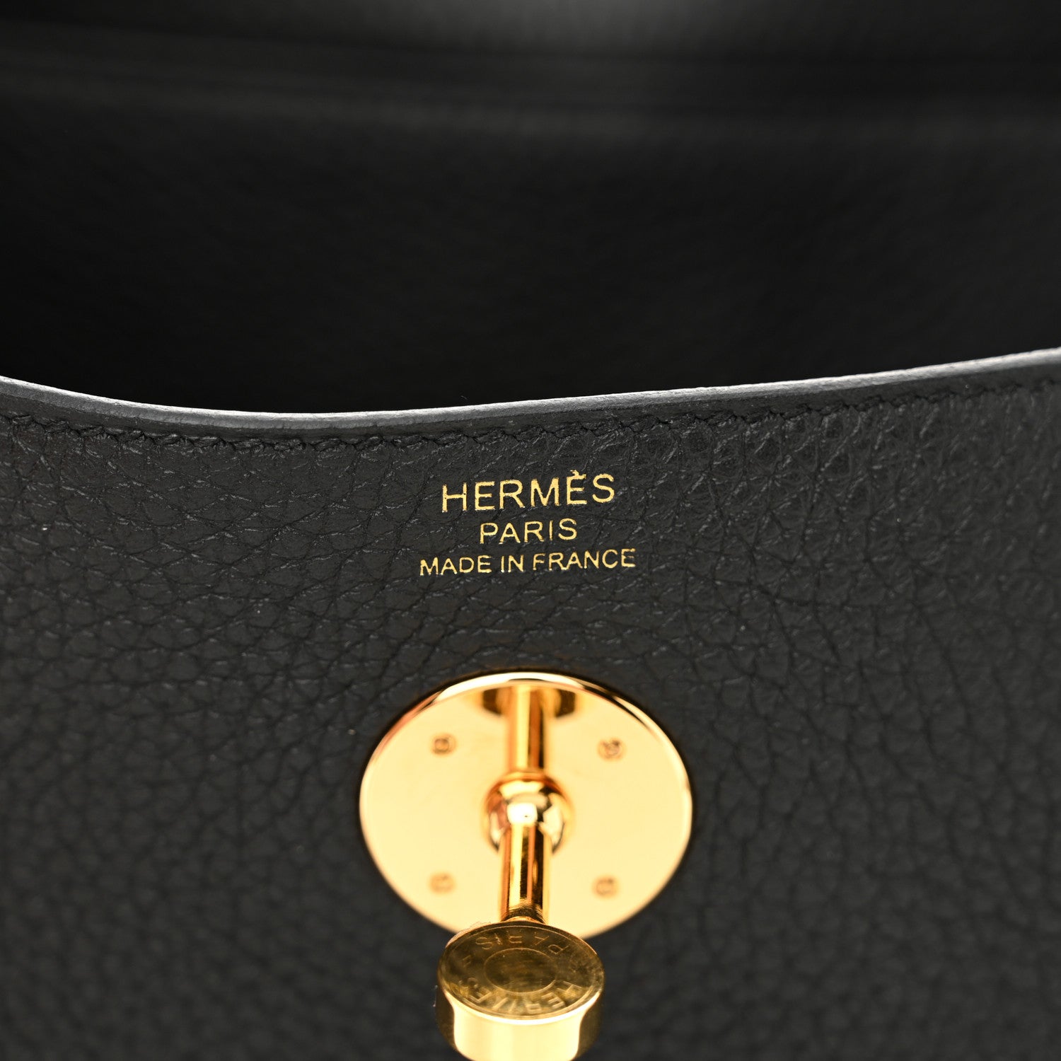 Hermes Taurillon Clemence Lindy 26 Black 6 of 10