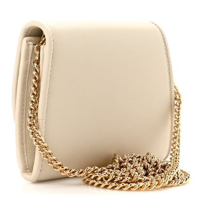 Gucci Roxy Calfskin Medium Blondie Chain Wallet Mystic White 2 of 12