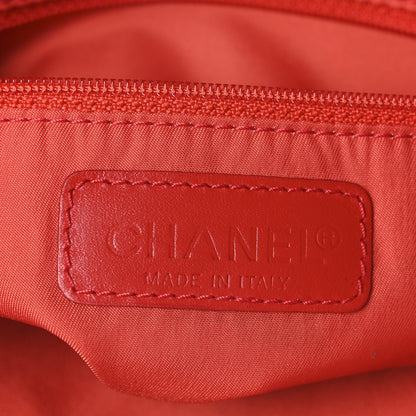 Chanel Nylon Small Travel Tote Red 6 of 10