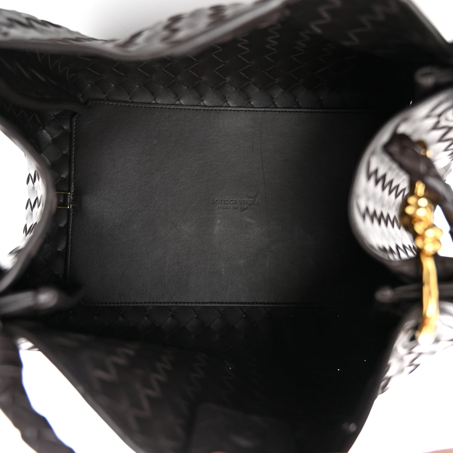 Nappa Intrecciato Large Andiamo Parachute Shoulder Bag Fondant