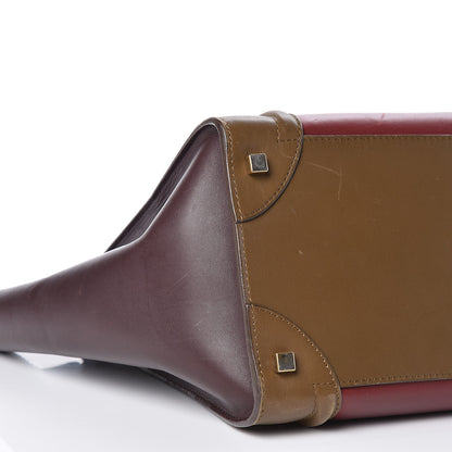 Celine Smooth Calfskin Mini Tri-Color Luggage Rust 5 of 12