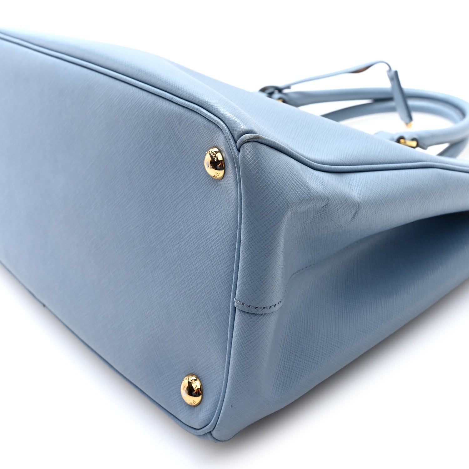 Prada Saffiano Medium Galleria Double Zip Tote Aviazione 9 of 9