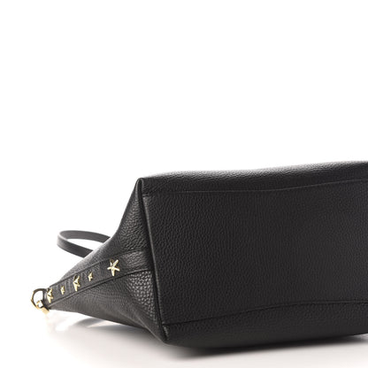 Jimmy Choo Grainy Calfskin Star Studded Bria Tote Black 8 of 10