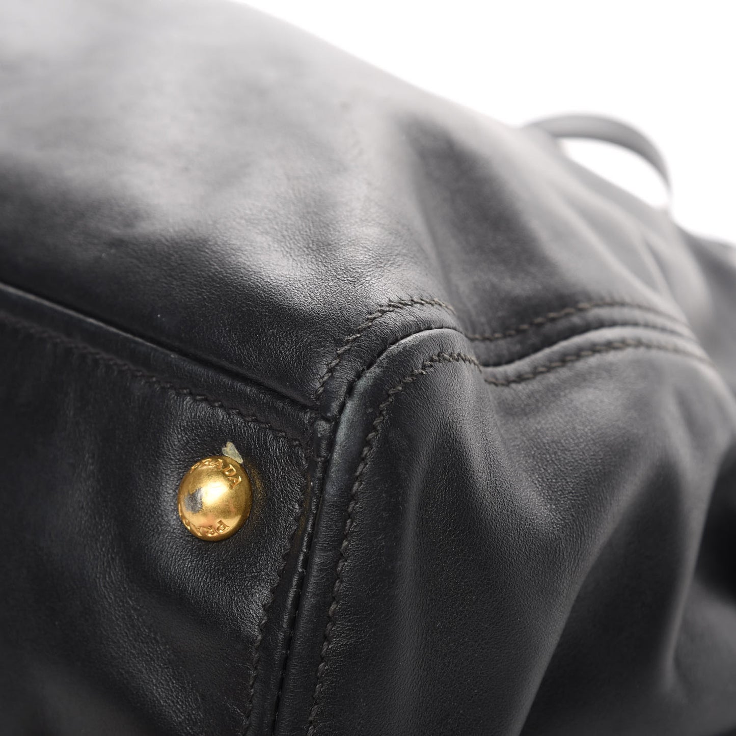 Soft Calfskin Double Zip Shoulder Bag Black