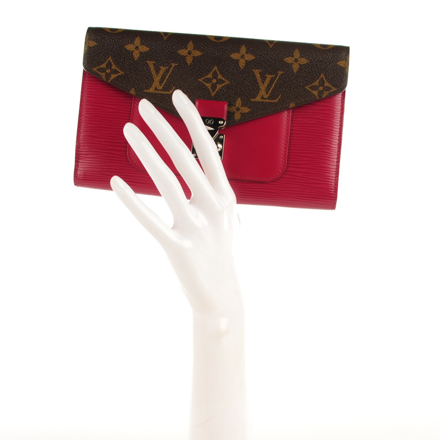 Monogram Marie Rose Wallet Fuchsia