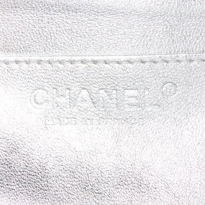 Chanel Metallic Lambskin Quilted Maxi Single Flap Silver 7 of 12