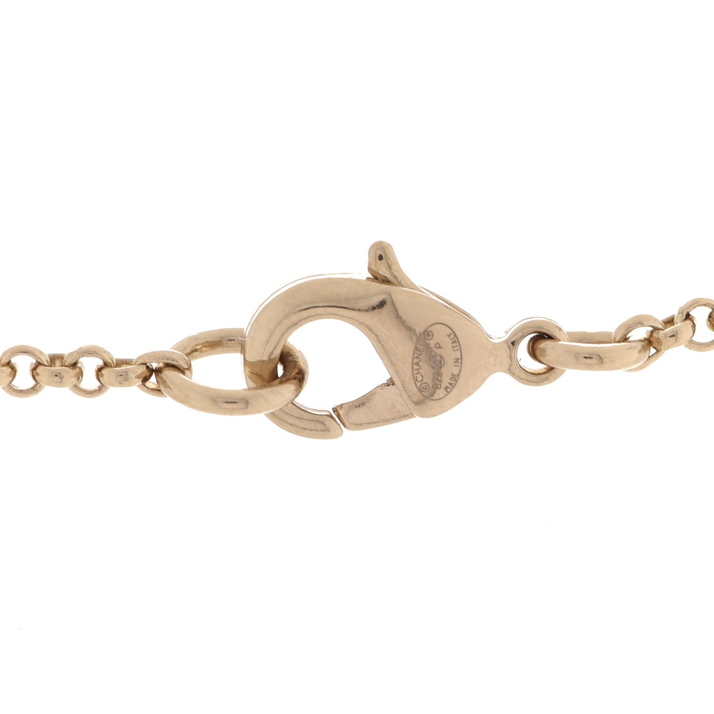 CC Heart Chain Pendant Necklace Gold