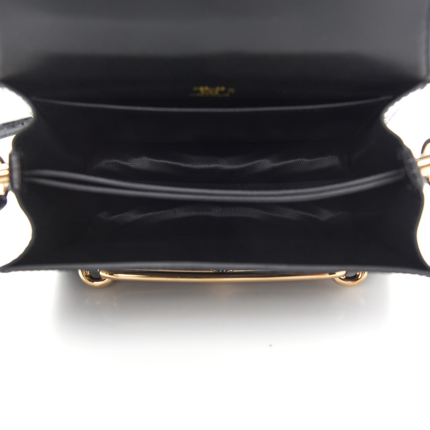 Shiny Alligator Mini Sac Roulis Black
