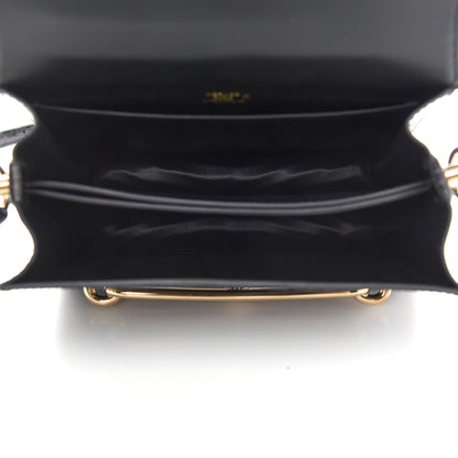 Hermes Shiny Alligator Mini Sac Roulis Black 5 of 9