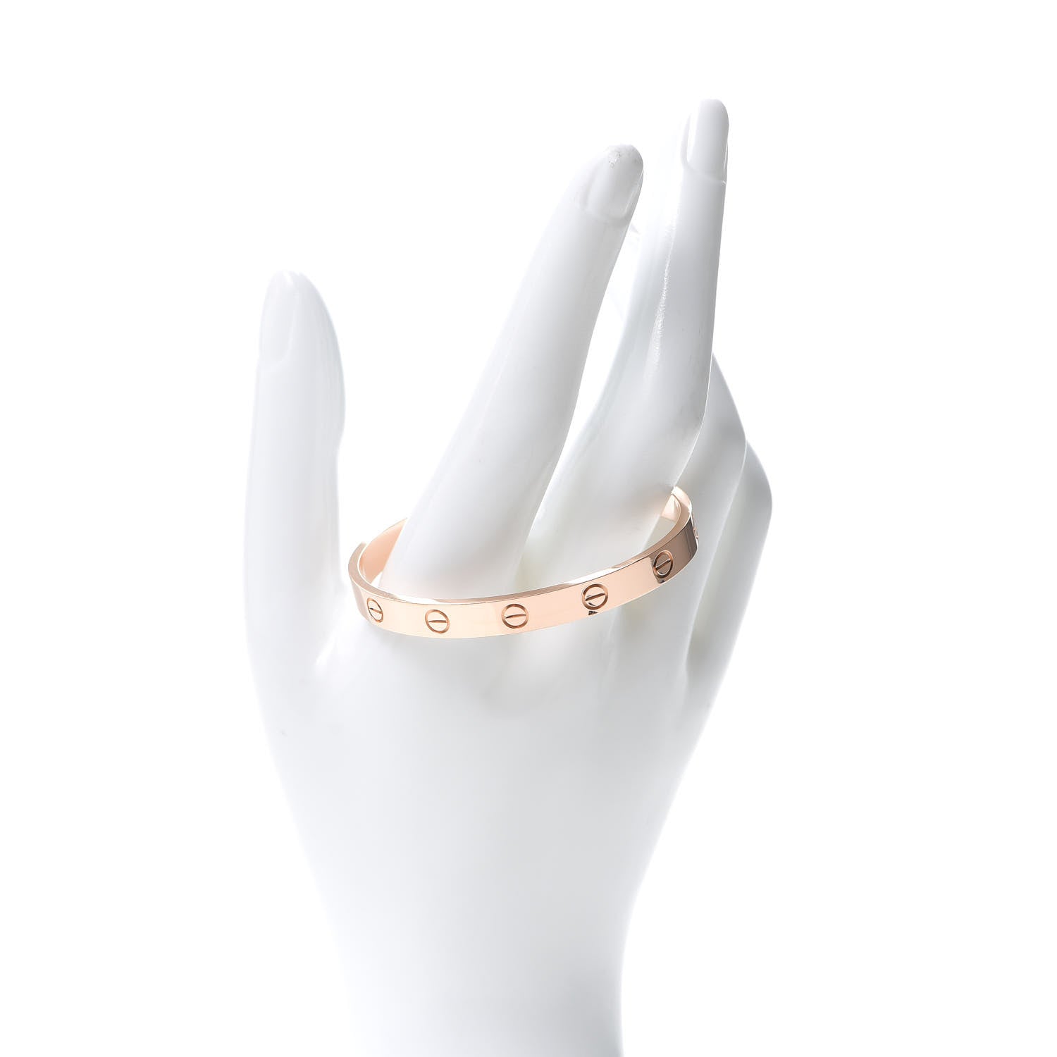 Cartier 18K Pink Gold LOVE Cuff Bracelet 16 2 of 4