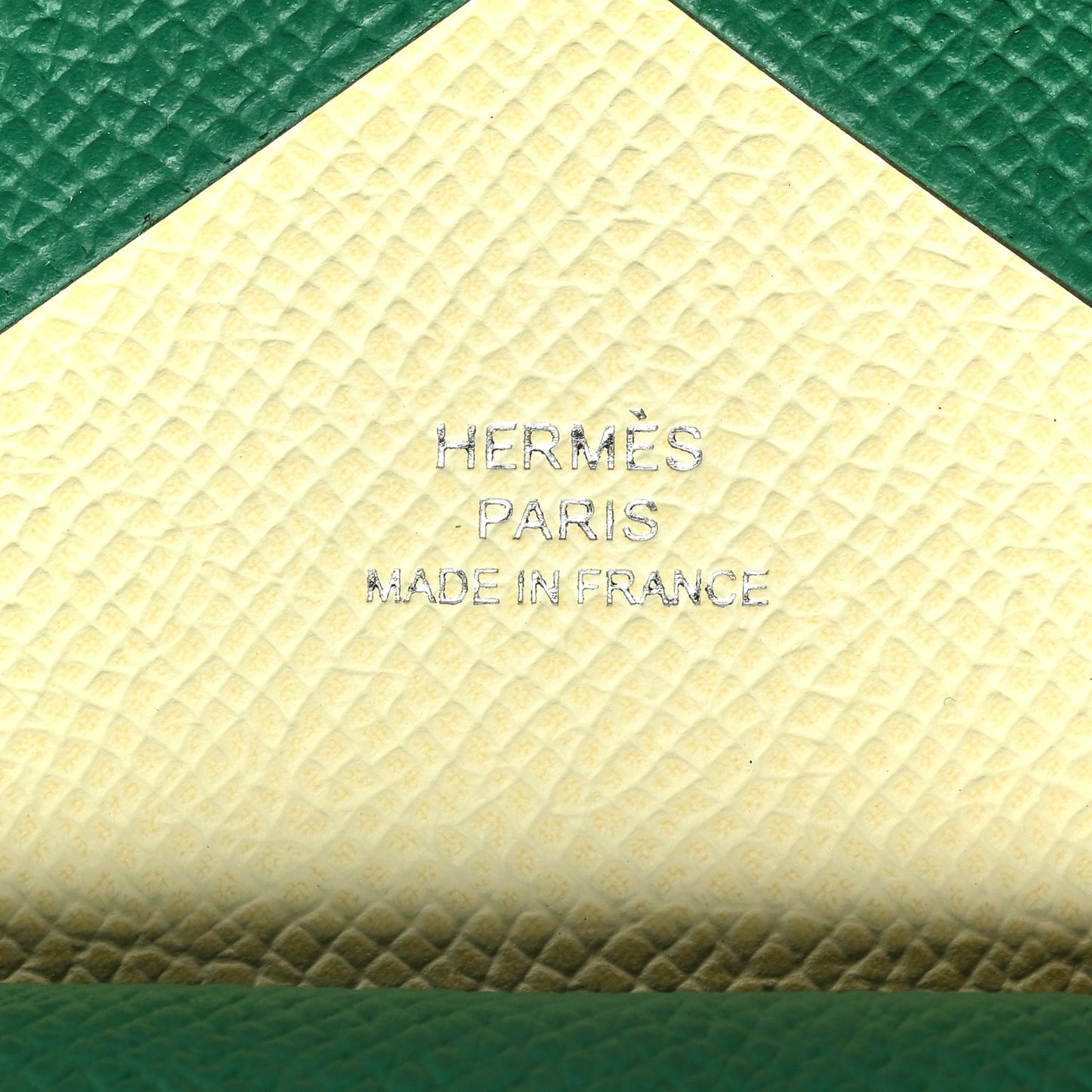 Epsom Verso Calvi Duo Card Case Vert Vertigo Jaune Milton
