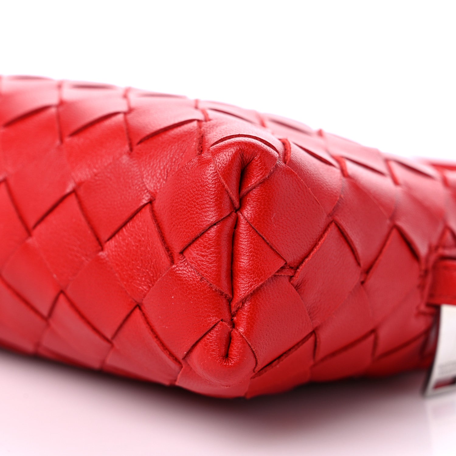 Bottega Veneta Nappa Intrecciato Mini Crossbody Bright Red 9 of 9