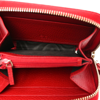 Gucci Pebbled Calfskin Small Soho Zip Around Wallet Red 5 of 8