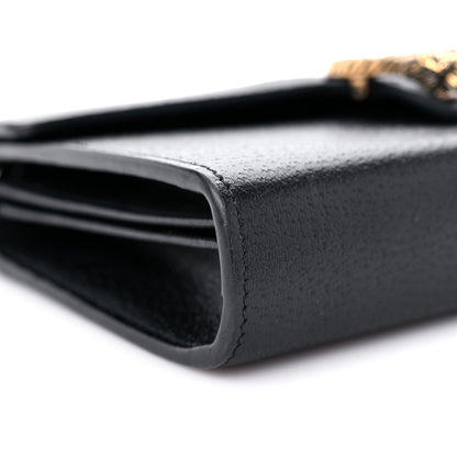 Gucci Calfskin Web Mini Dionysus Chain Wallet Black 7 of 11