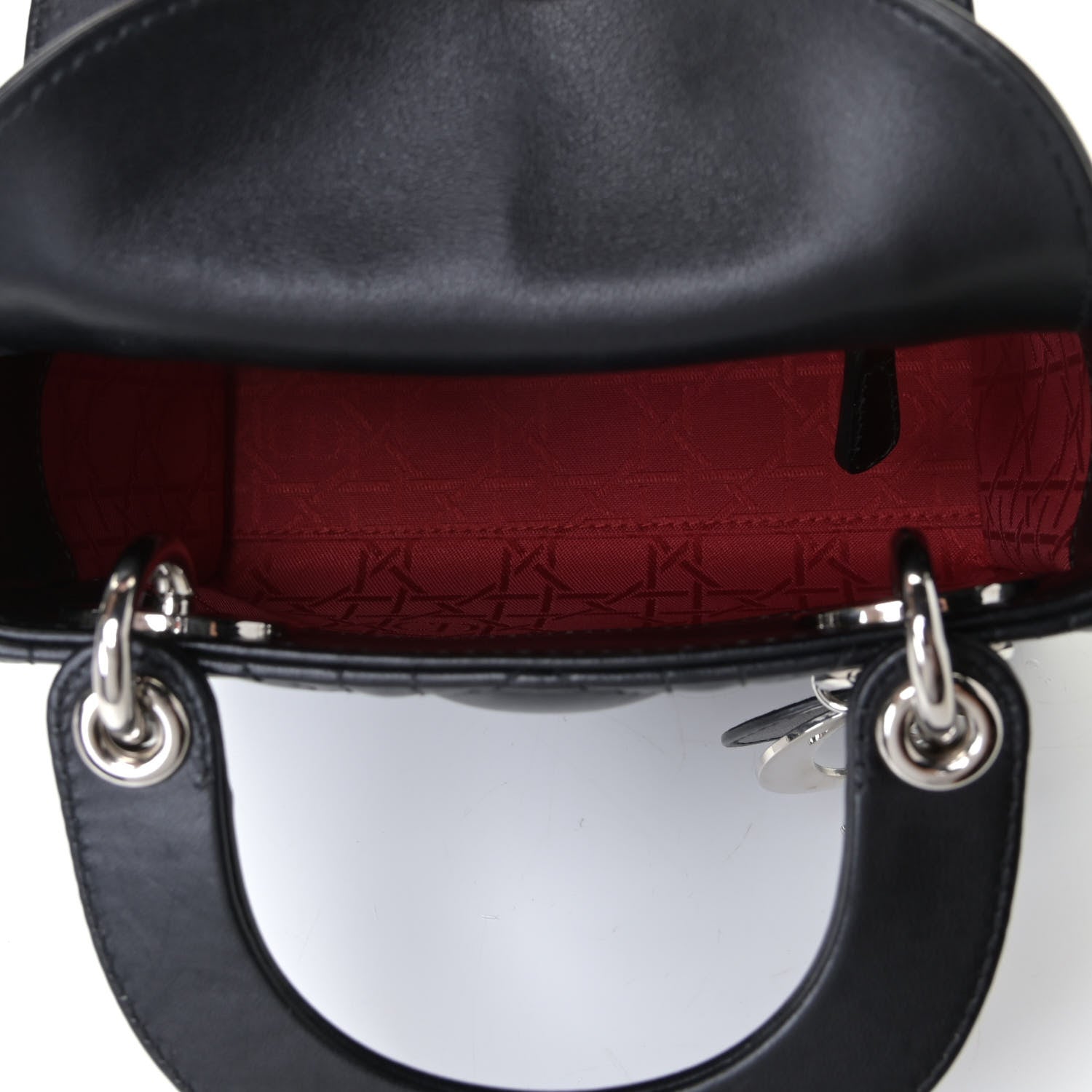 Christian Dior Lambskin Cannage Mini Lady Dior Black 4 of 4