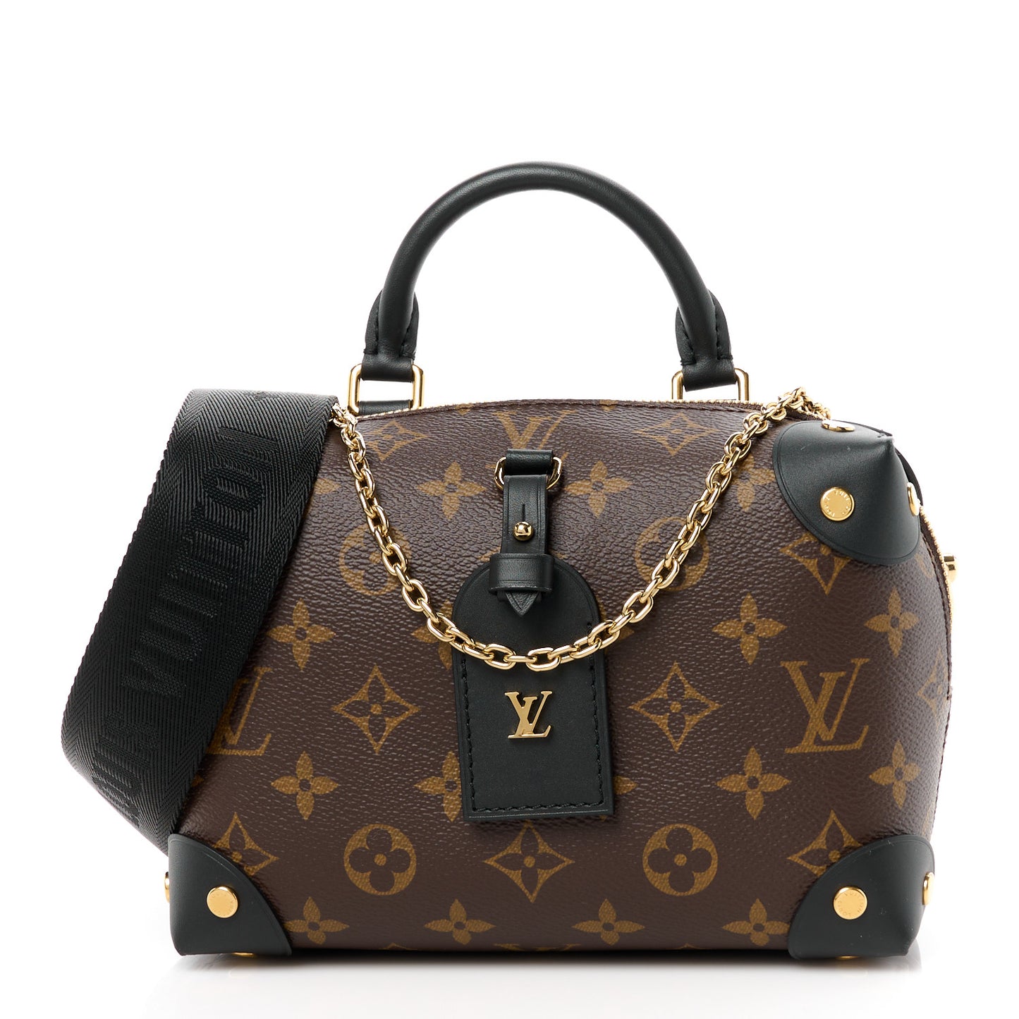 LOUIS VUITTON Monogram Petite Malle Souple Black
