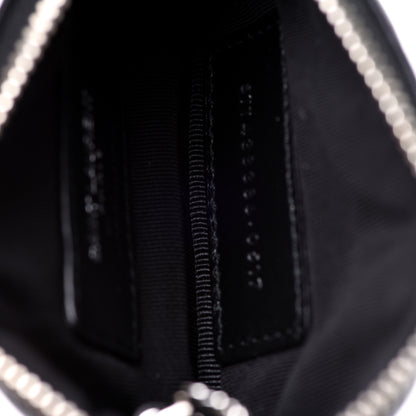Saint Laurent Calfskin Matelasse Monogram Key Pouch Black 5 of 9