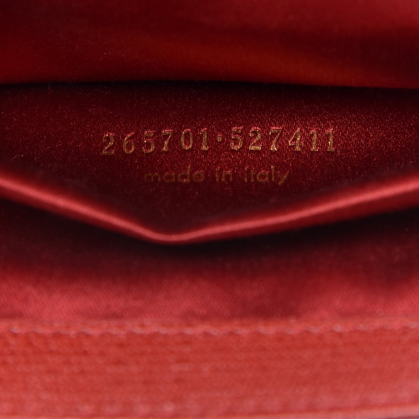 Textured Calfskin Classic Y Ligne Clutch Red