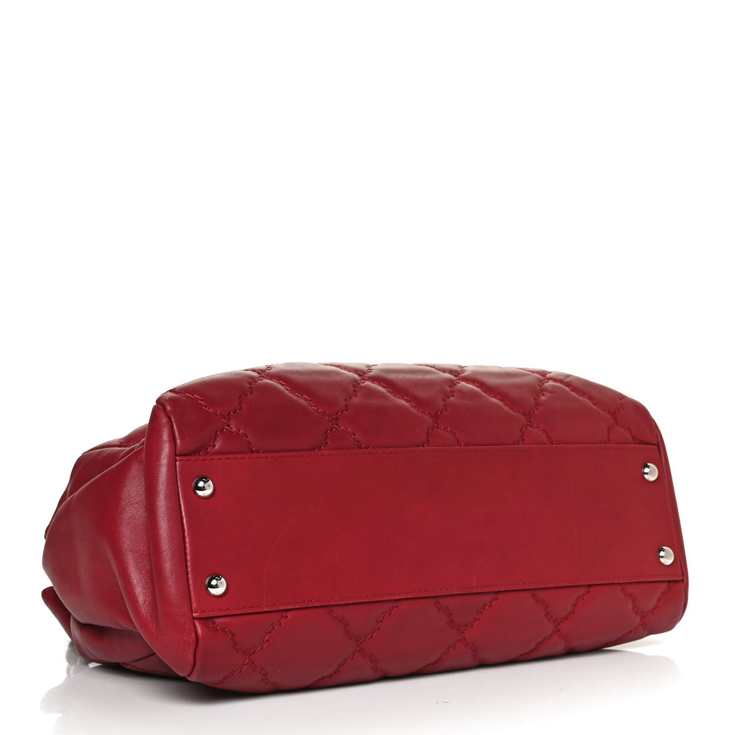 Calfskin Double Stitch Large Hamptons Flap Bag